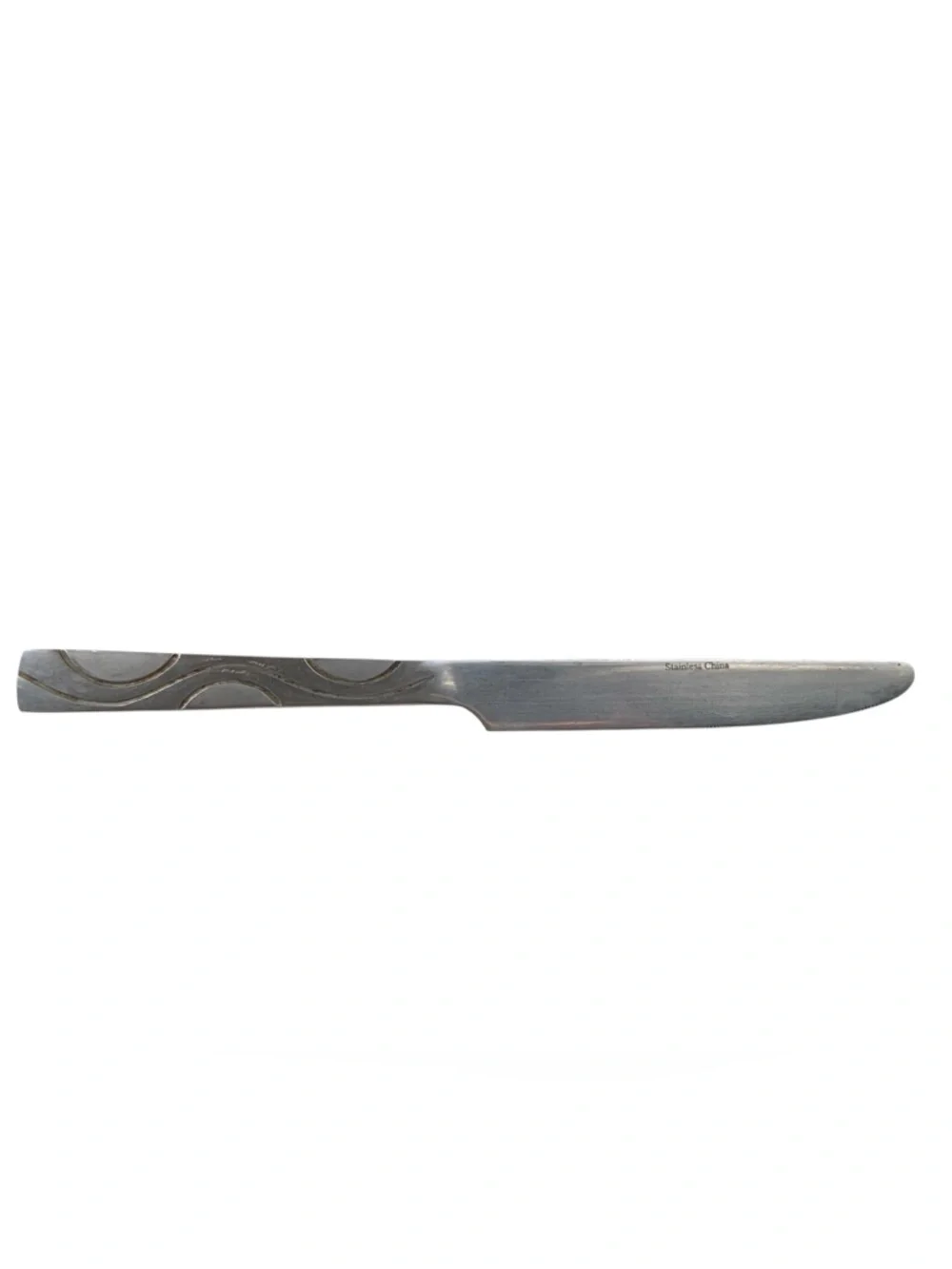 Large 10” Stainless Steel Serving Butter Knife Swirl Pattern Cutlery Kitchen